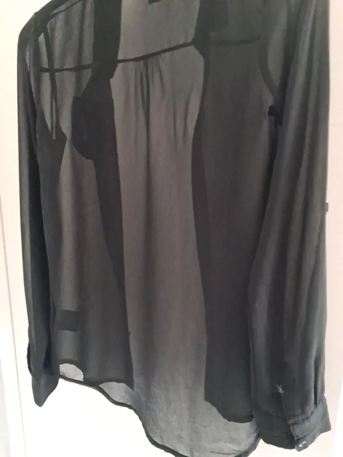 Chemise noire transparente - photo numéro 6