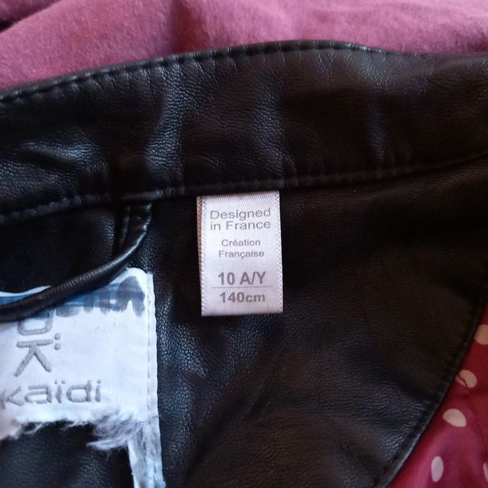 Veste légère en simili cuir fille - photo numéro 7