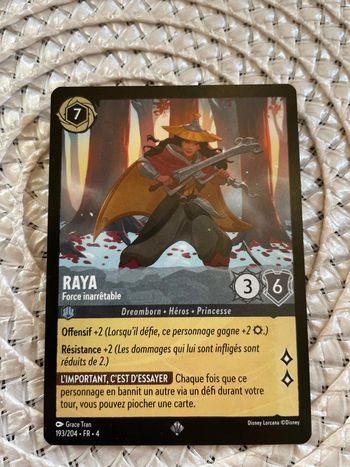 Carte Lorcana - Raya : Force inarrêtable - 193/204 - FR - 4