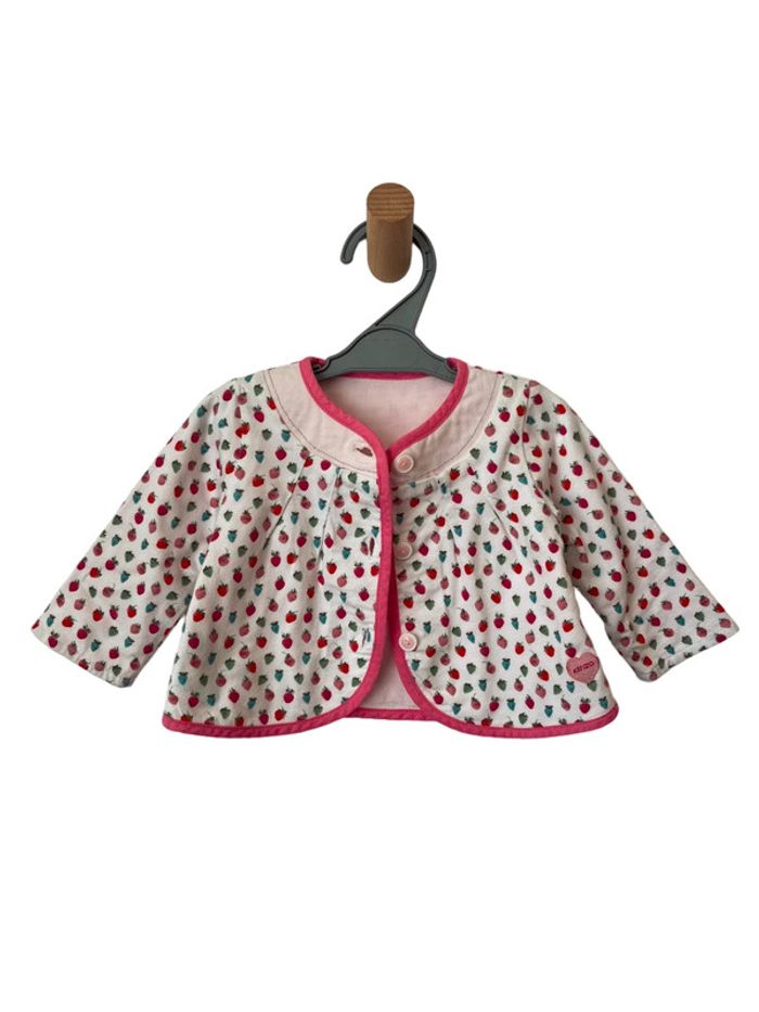 LOT / Ensemble Kenzo Kids imprimé fraises (combishort + cardigan) - 3 mois (60cm) - photo numéro 9