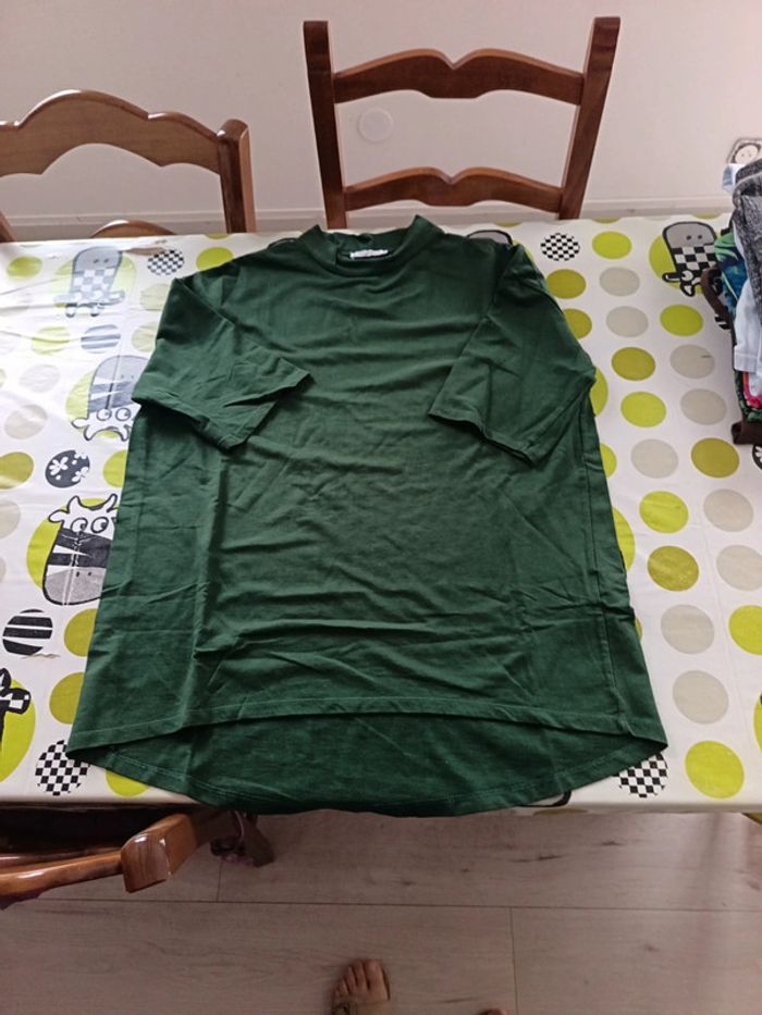 Tee-shirt long et large Zara taille M - photo numéro 2