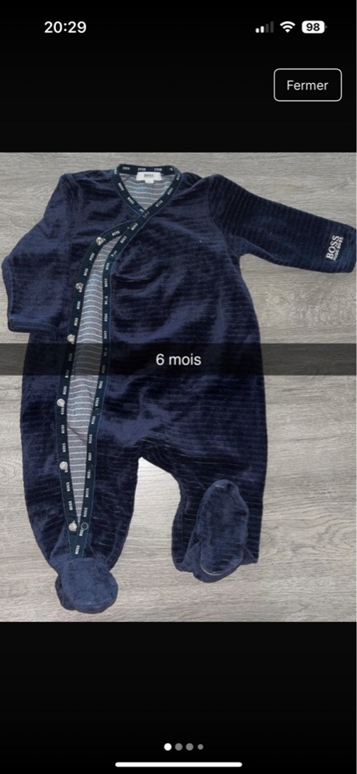 Lots 4 pyjamas Hugo boss 6 mois - photo numéro 2
