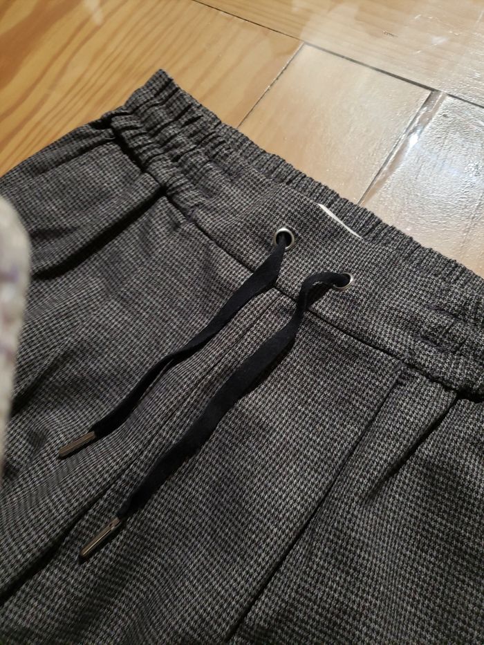 Pantalon décontracté noir gris - photo numéro 3