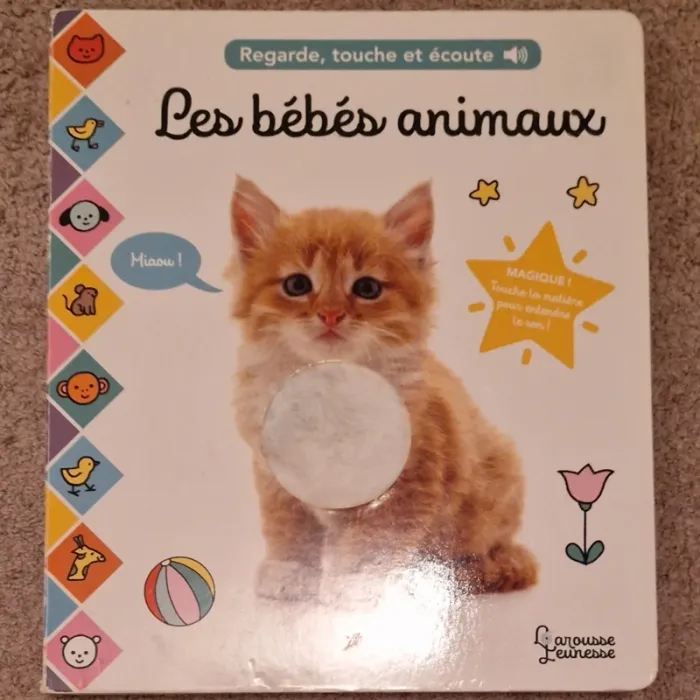 Livre sonore les bébés animaux