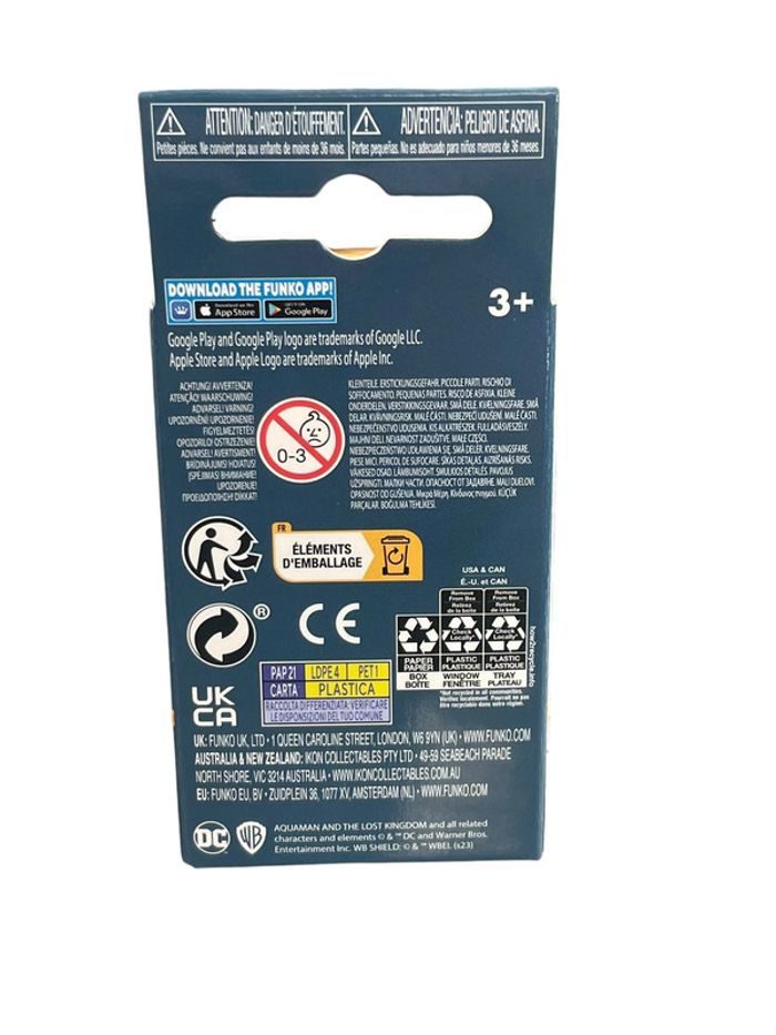 Figurine Porte clés Funko Pop Dc Comics Aquaman neuf - photo numéro 2