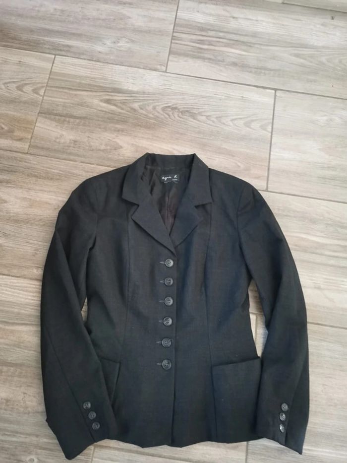 Blazer noir Agnés b. Taille 38
