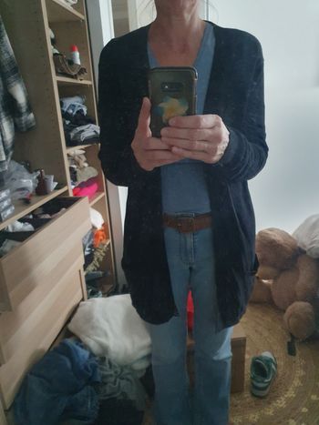 Gilet noir long et fin GAP