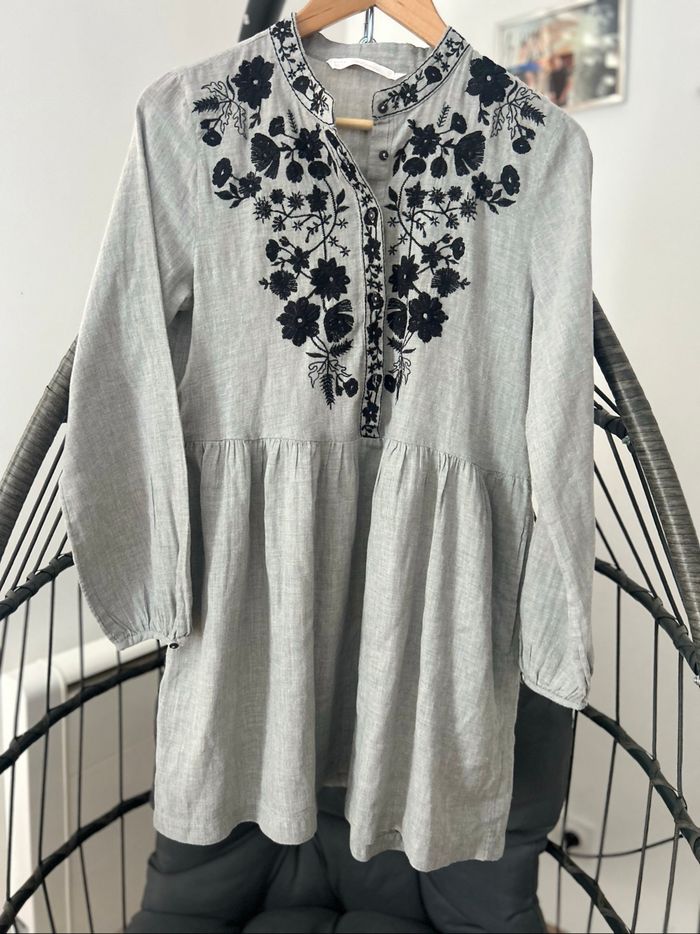 Robe grise Zara manches longues - photo numéro 5