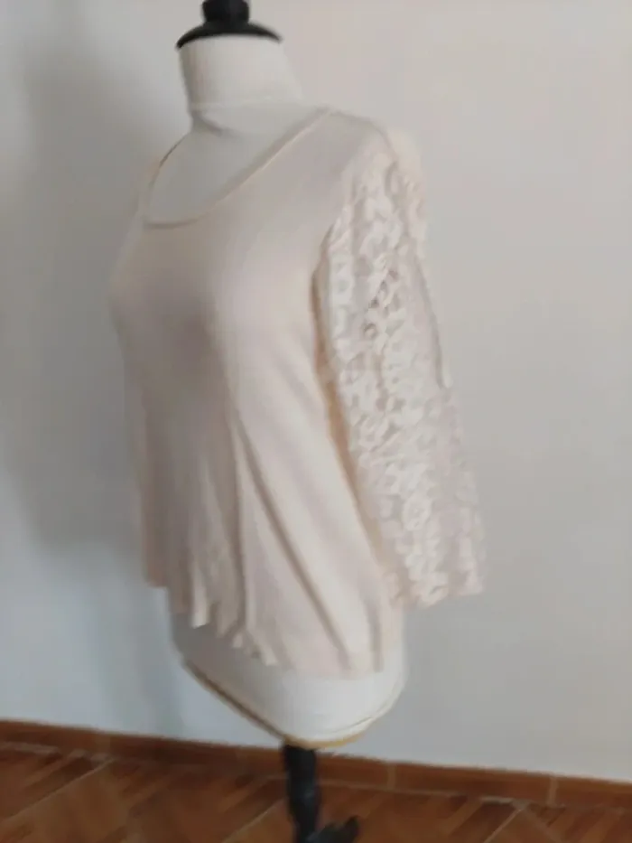 Blouse manches 3/4 dentellées 123t 42 - photo numéro 7