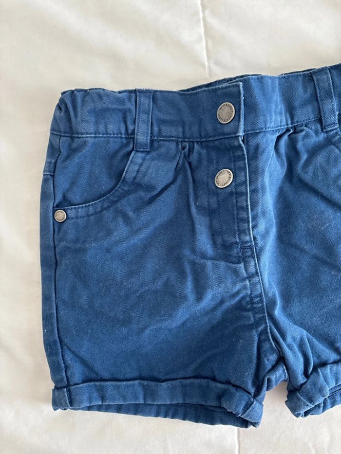 Short en jean bleu Verbaudet pour bébé fille - photo numéro 2
