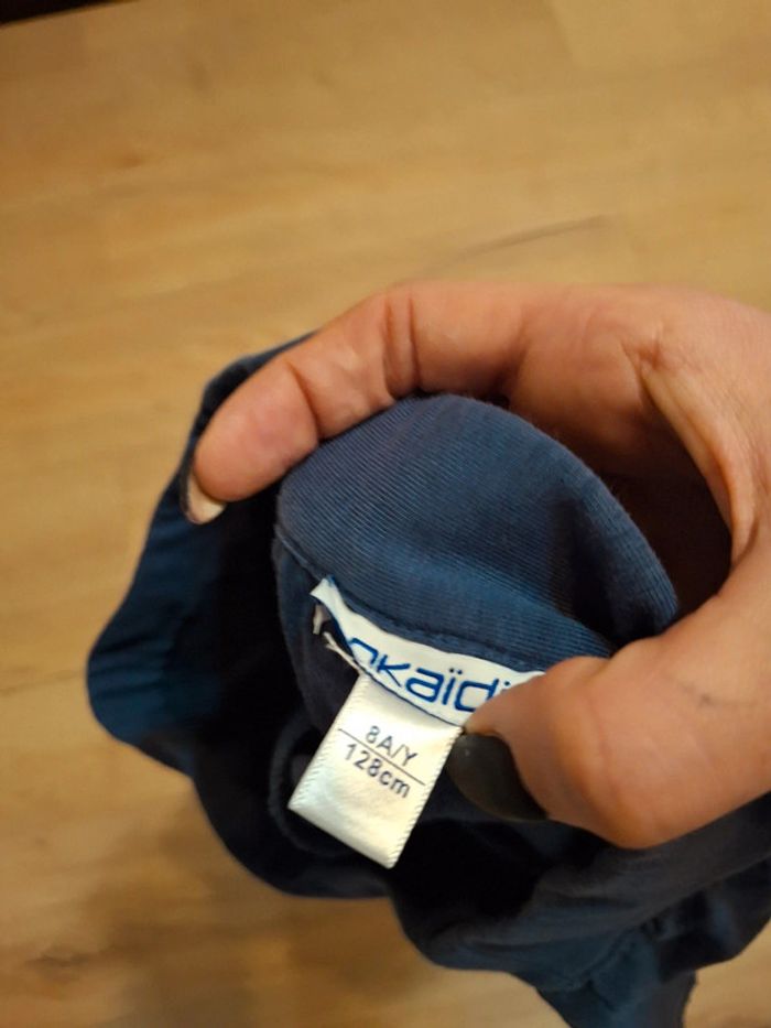 Jupe bleu nuit okaidi taille 8 ans fille - photo numéro 3