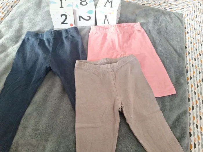 Lot de 3 leggins 18 mois - photo numéro 2