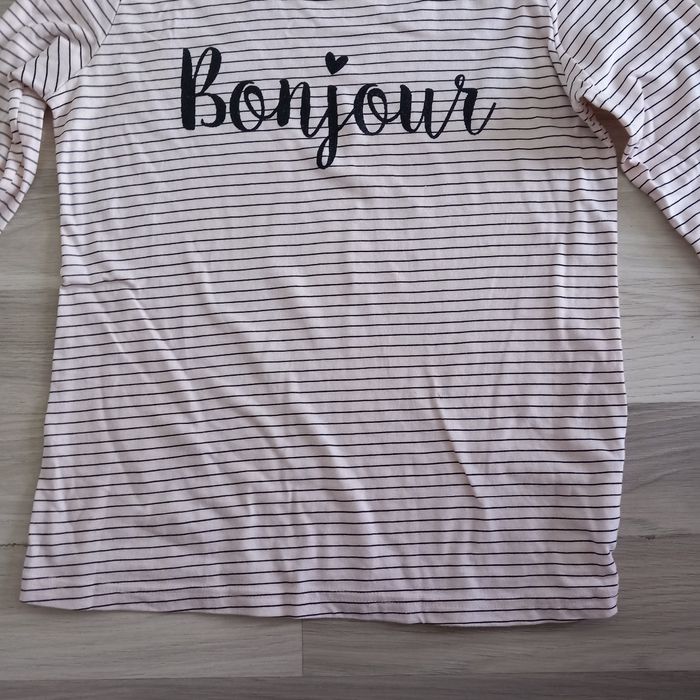 T-shirt femme rose imprimé à manches longues Basic One taille M - photo numéro 5