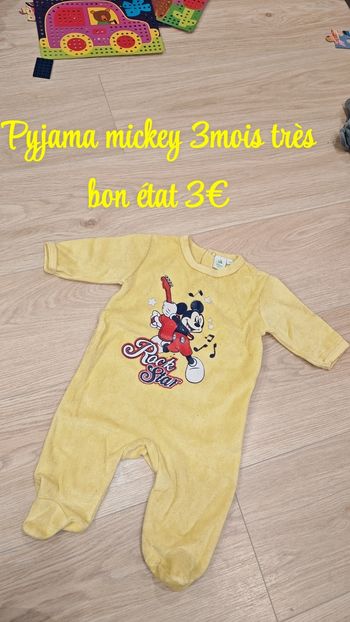 Pyjama Mickey 3mois