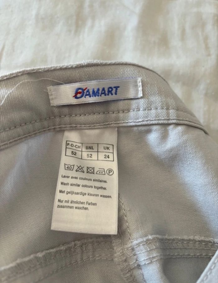 Pantalon court Damarr 52 bleu ciel/gris - photo numéro 4