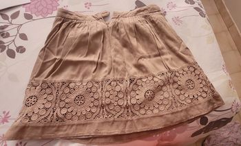 Jupe doublée Camaïeu taupe