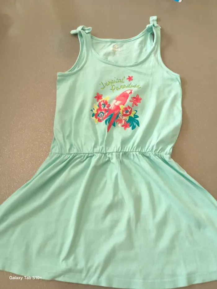 Robe 👗 tout en coton lumineuse 10/12 ans