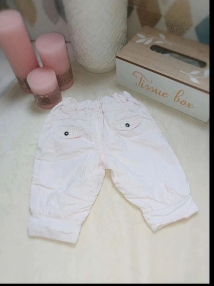 Pantalon rose très pâle Kitchoun fille 6 mois - photo numéro 3