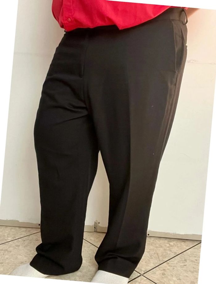 Pantalon à pince noir taille 54 - homme - photo numéro 2