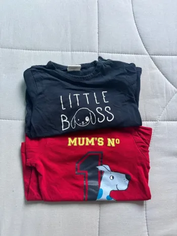 2 t-shirts manches longues 2ans