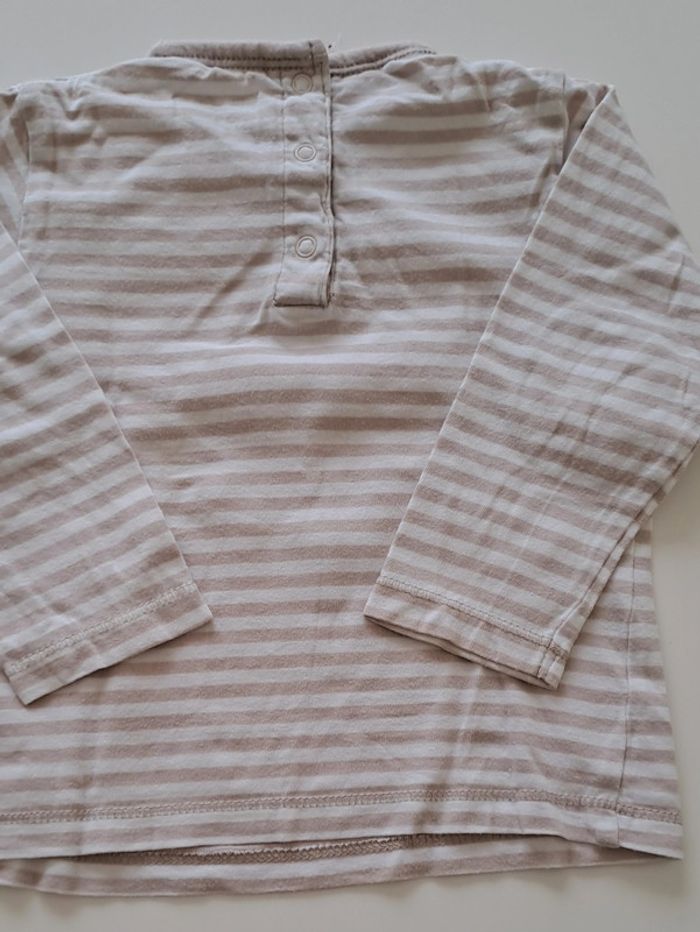 Lot de 4 tee-shirts manches longues Kiabi 12 mois - photo numéro 5