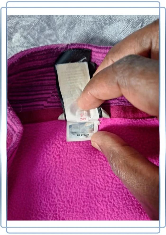 Polaire quart de zip the north face légère  femme / fuchsia taille M brodé 258 - photo numéro 13