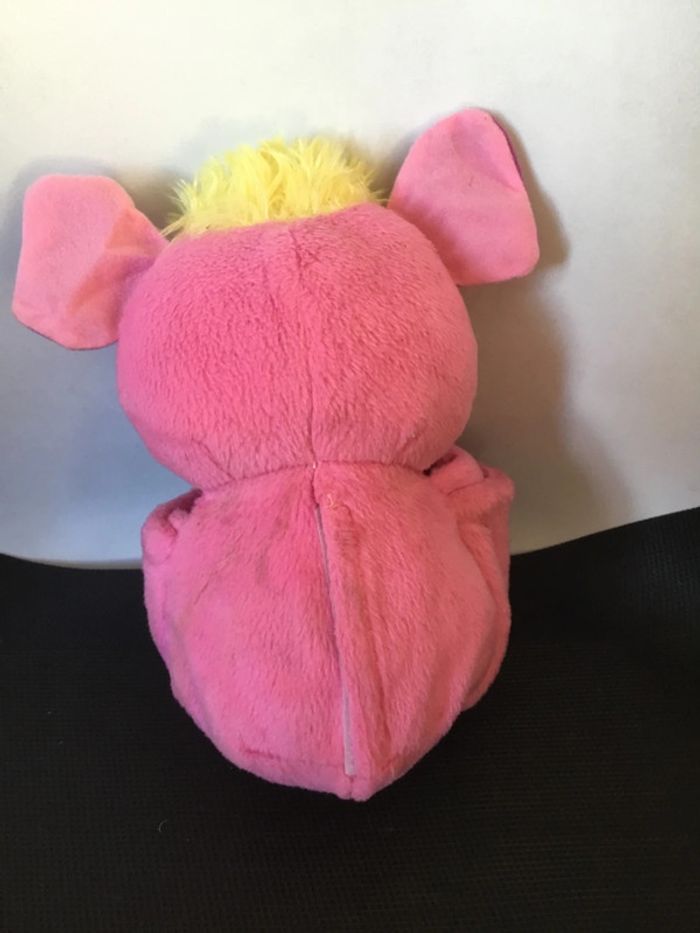 Peluche Popples rose kissy popp sonore 2007 en bon état - photo numéro 9