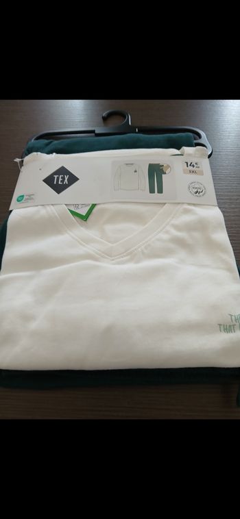 Ensemble homme pyjamas en coton manches longues 3XL