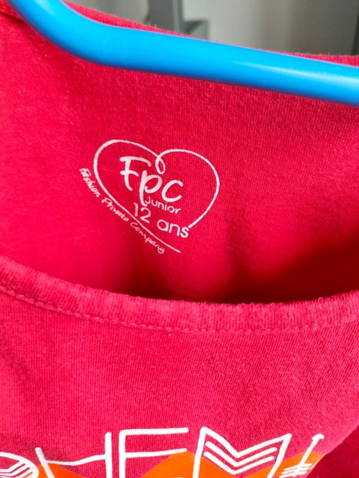 T-shirt ML rose bohemian style FPC junior 12ans - photo numéro 3