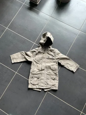 Parka marronné kaki doublé