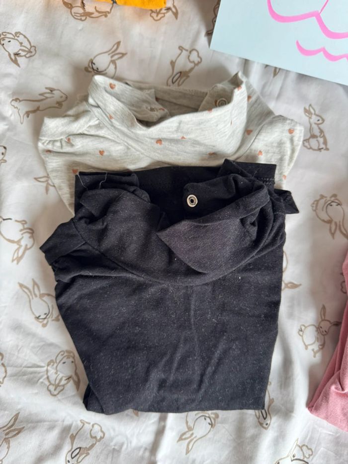 Lot tee shirt manche longue et col roulé 18 mois - photo numéro 3