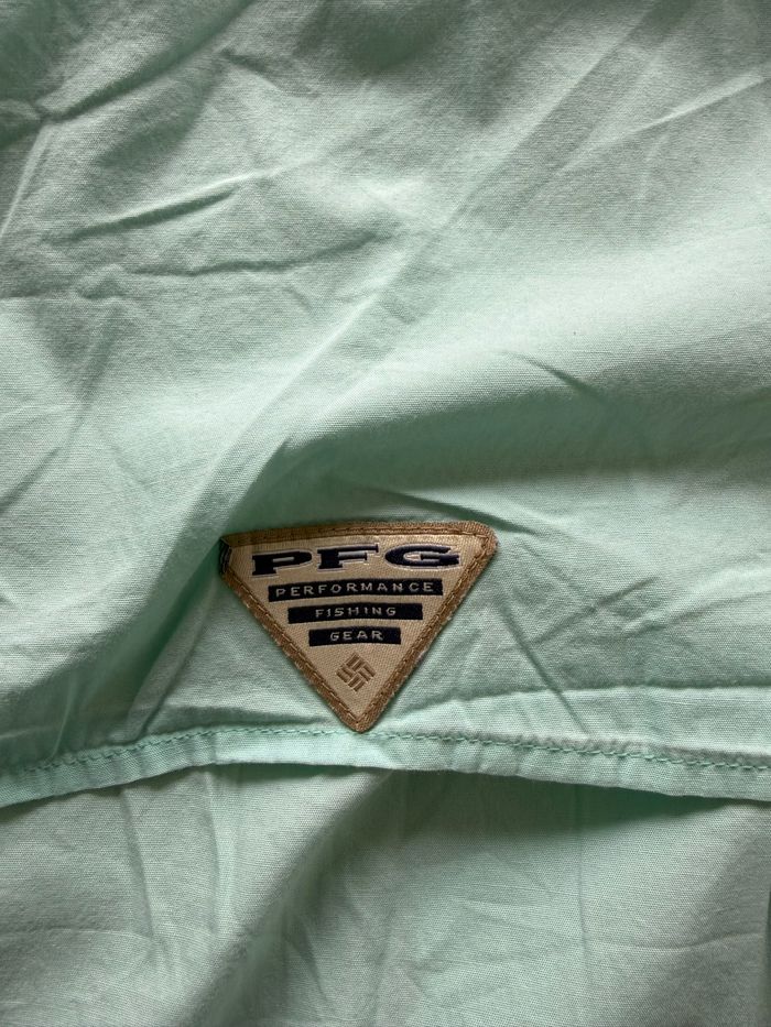 Chemise Columbia PFG Manches Courtes – Vert d'eau - Mint – Taille L - photo numéro 3