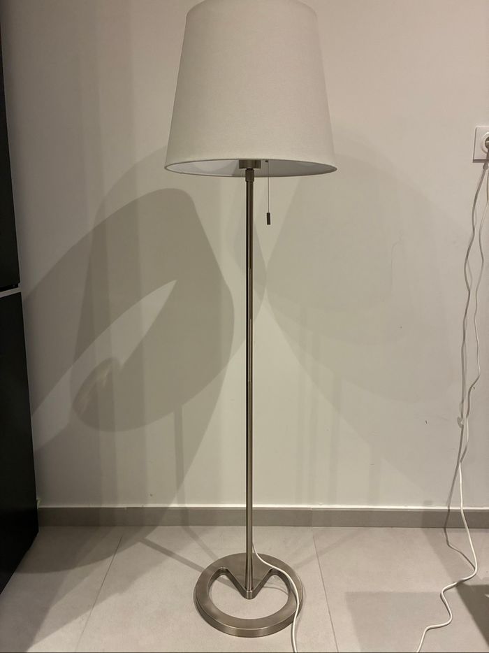 Lampadaire NYFORS nickelé blanc IKEA - photo numéro 2