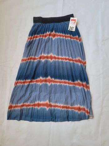 NEUF - Jupe longue taille Unique Bleu/orange