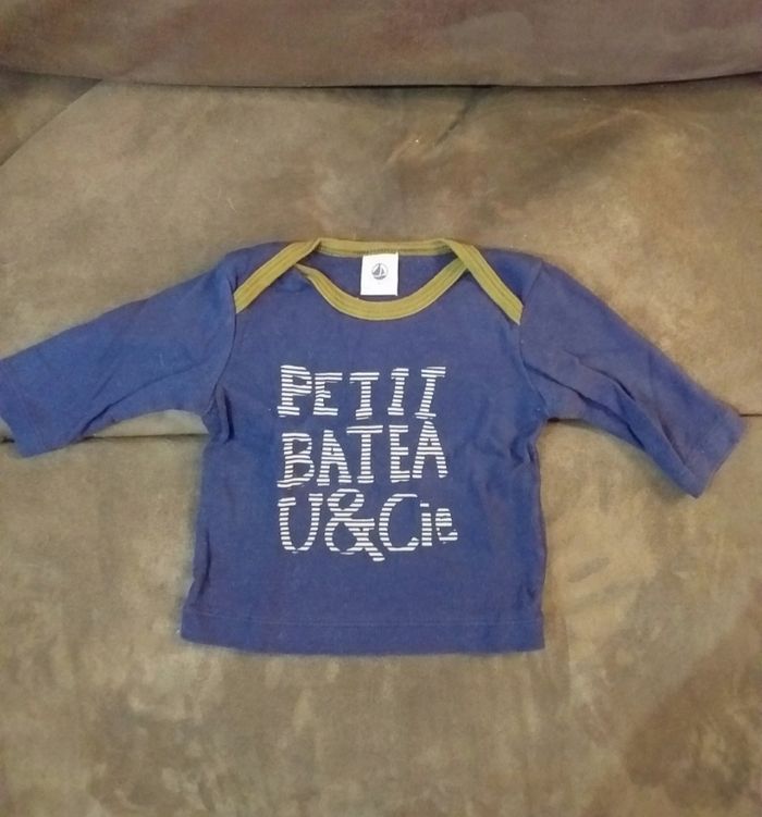Lot de 2 t-shirts manches longues Petit bateau - photo numéro 4