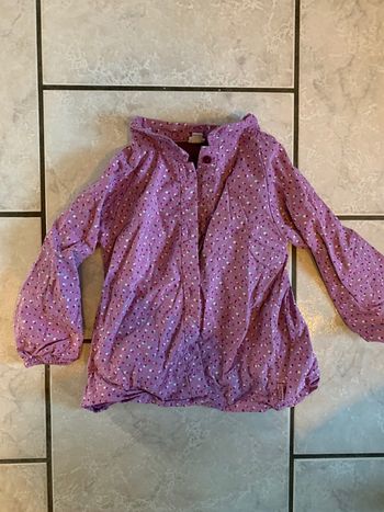 Chemise doublée fille 2 ans