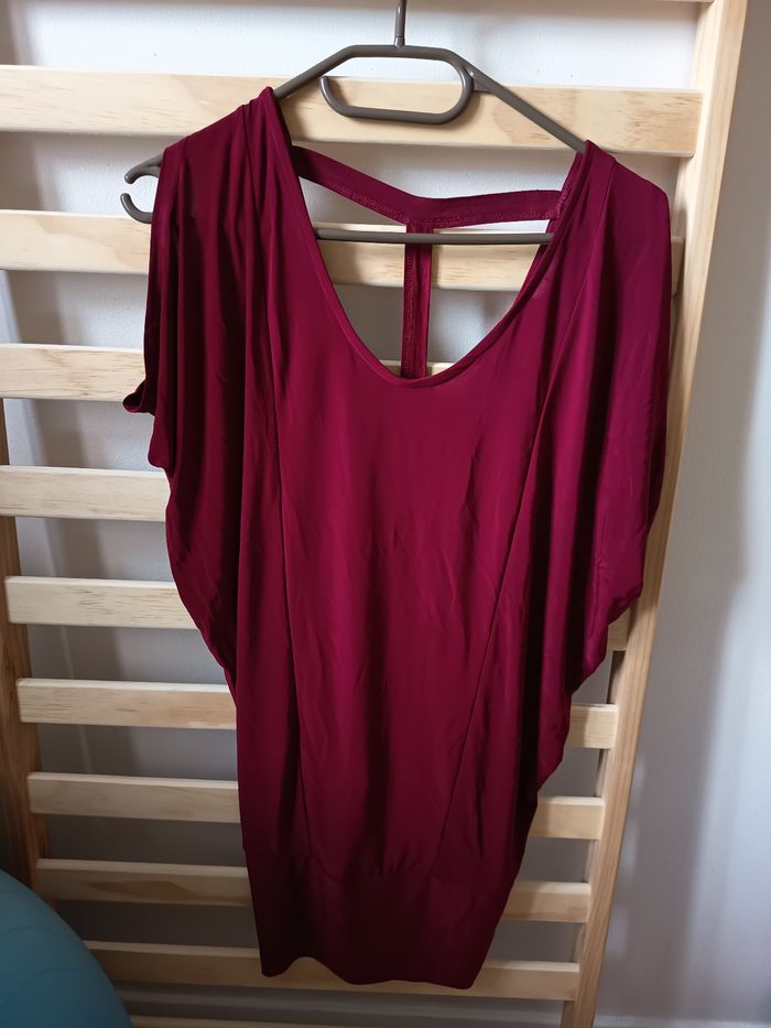 Haut soiree bordeau - photo numéro 4