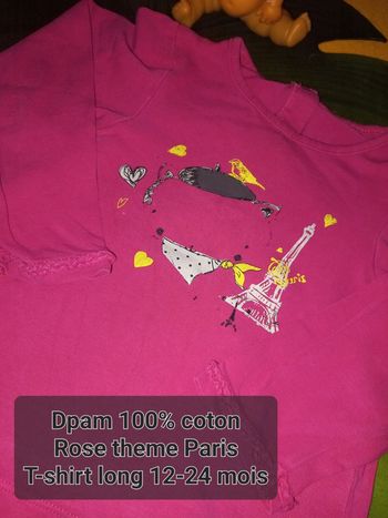 Beau T-shirt pull long 24 mois