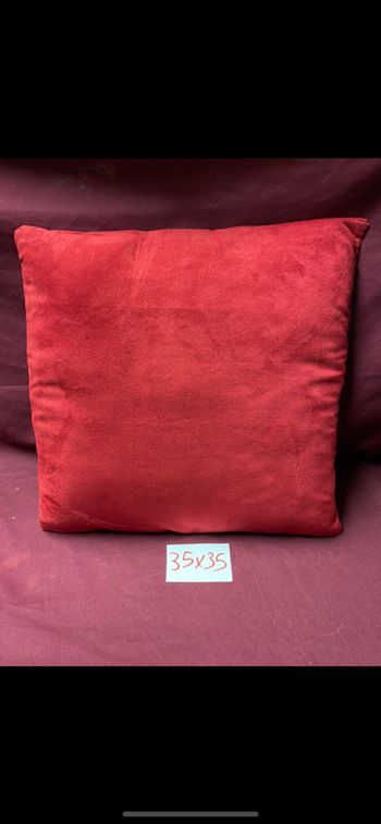 1 coussin rouge