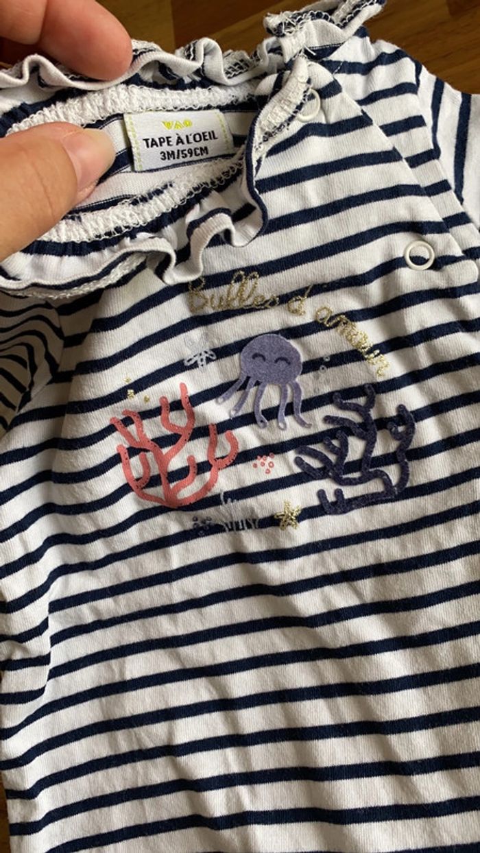 Pyjama 🌊 marinière - photo numéro 2
