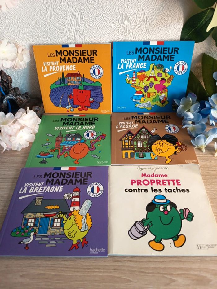 Lot 5 livres Monsieur Madame – Balade en France (+1 offert)