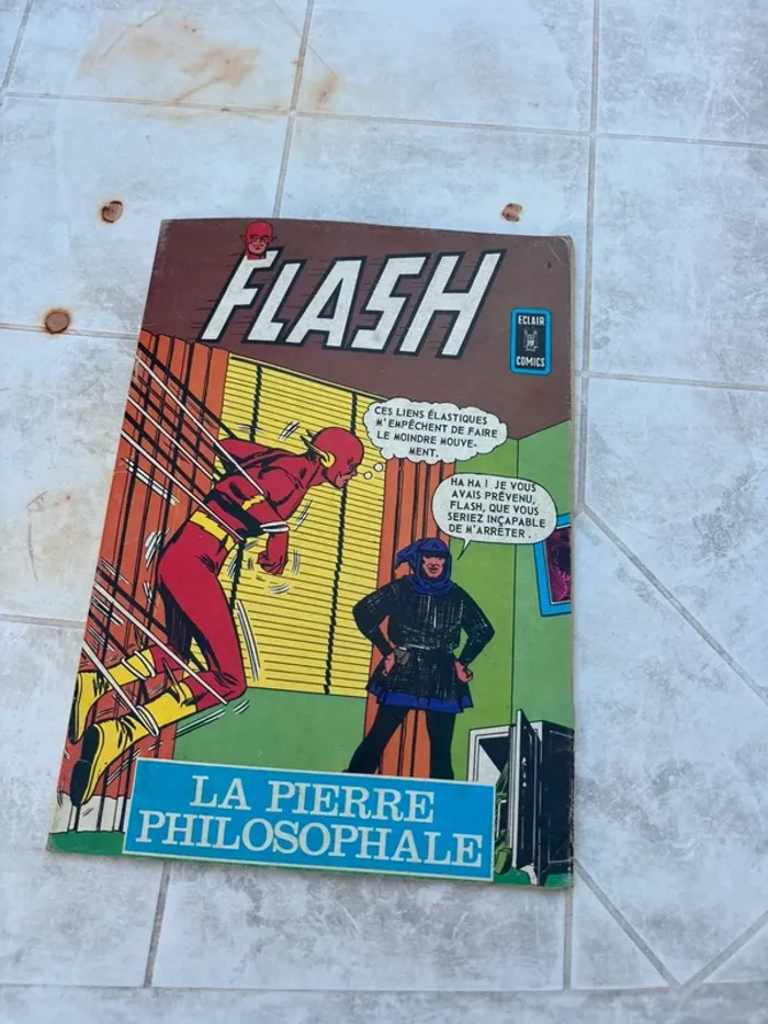 Flash La pierre philosophale (Éclair Comics1971) BD vintage rare