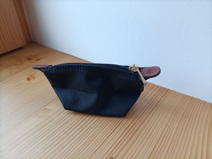 Porte monnaie Longchamp noir pliage comme neuf - photo numéro 2