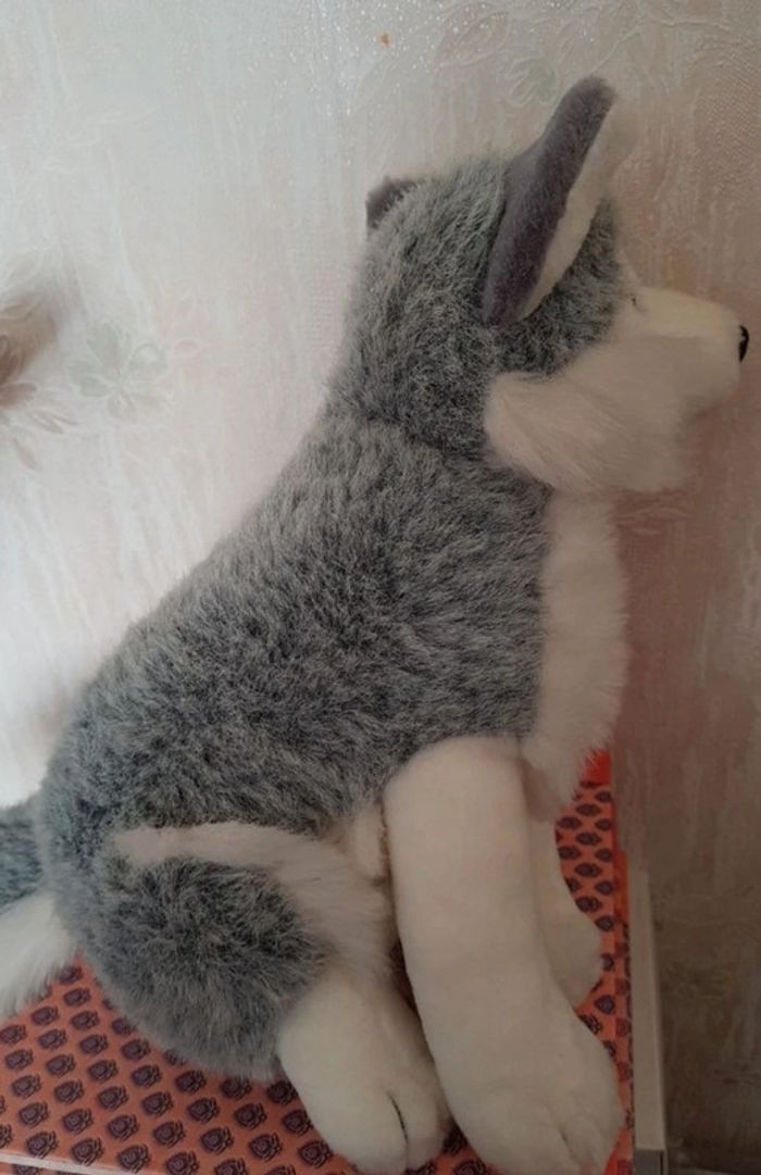 Peluche chien husky - photo numéro 5