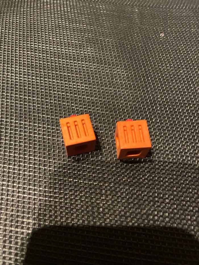 Playmobil lit 2 cubes de jonction marrons 3072 3120 7598 écurie centre équestre chevaux équitation - photo numéro 2