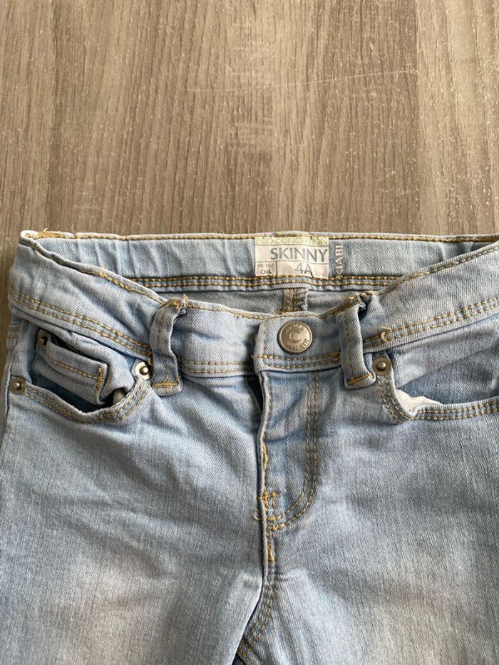 Jean skinny 4 ans kiabi bleu clair - photo numéro 2