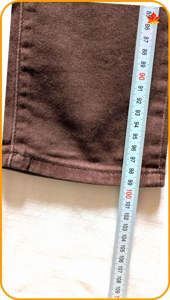 Jeans slim marron femme M - photo numéro 11