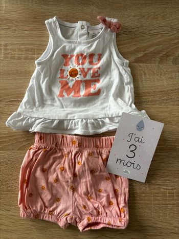 Ensemble été KIABI t.3m