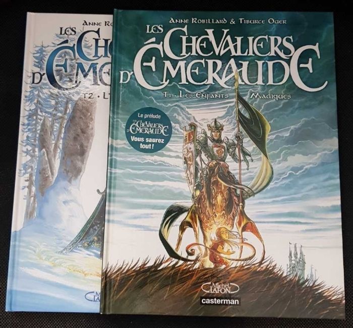 BD Chevaliers d'Émeraude (Les) - Lot Tome 1 et 2 - Anne Robillard - Tiburce Oger - Casterman