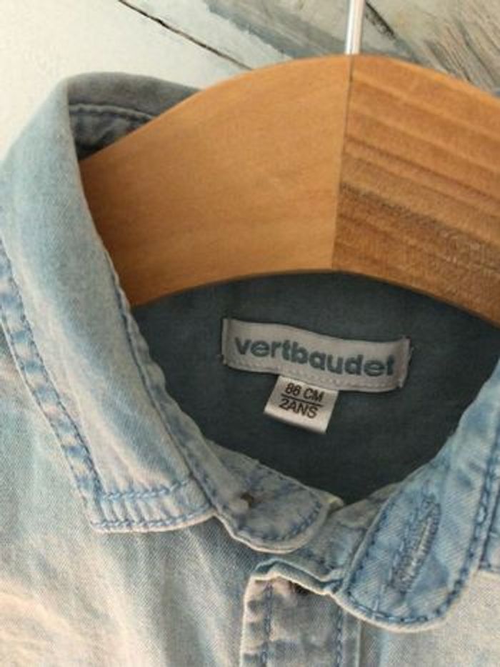 Chemise jean Vertbaudet 2ans - photo numéro 2